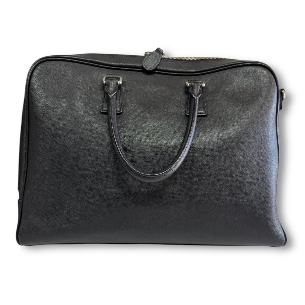 MCM Black Leather Men's/Women’s Laptop/Briefcase Bag - Picture 3 of 16